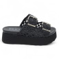 CLW447600 JANIS 4476 SANDAL W WEAV. LEATHER