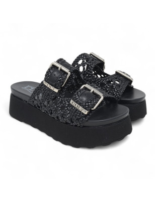 CLW447600 JANIS 4476 SANDAL W WEAV. LEATHER