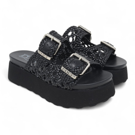 CLW447600 JANIS 4476 SANDAL W WEAV. LEATHER