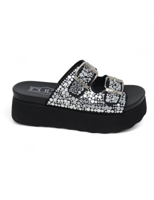 CLW386501 JANIS 3865 SANDAL W FAB/STRASS HOTFIX