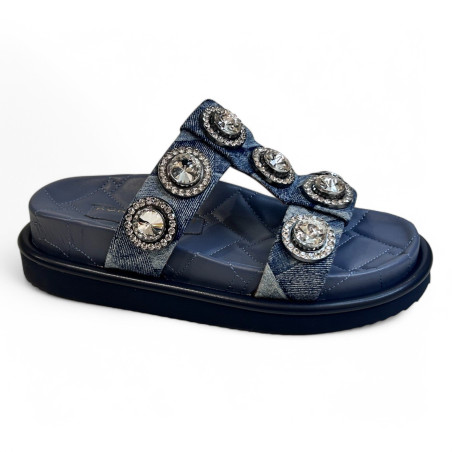 9107188669 ORSON CRYSTAL SANDAL DENIM 