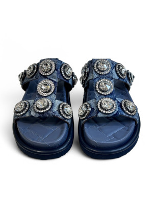 9107188669 ORSON CRYSTAL SANDAL DENIM 