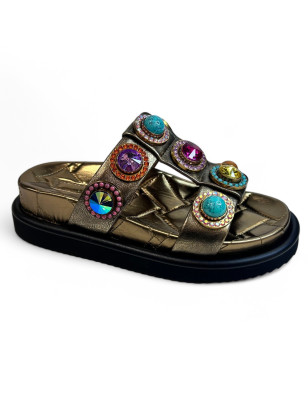 9107168109 ORSON CRYSTAL SANDAL BRONZE