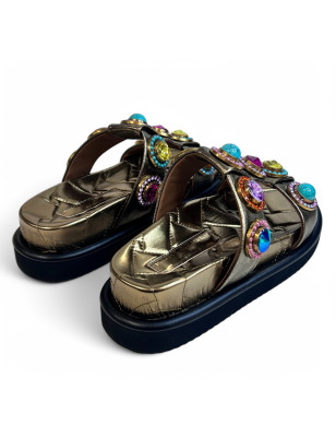 9107168109 ORSON CRYSTAL SANDAL BRONZE