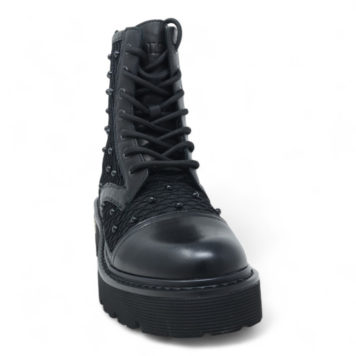 CLW4696 SLASH MID W MESH LEATHER
