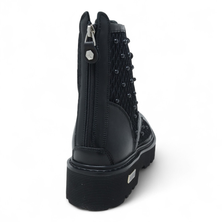CLW4696 SLASH MID W MESH LEATHER