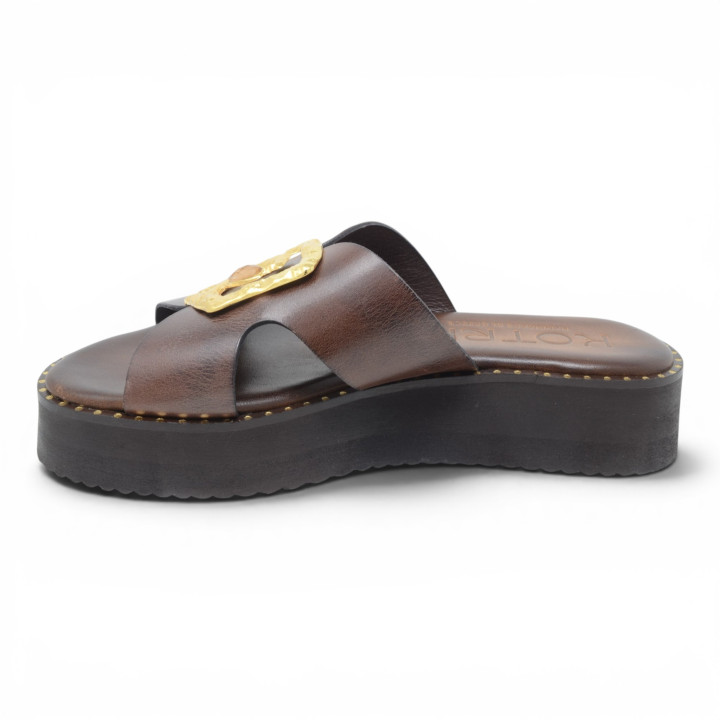 18-580 LEATHER PLATFORM 