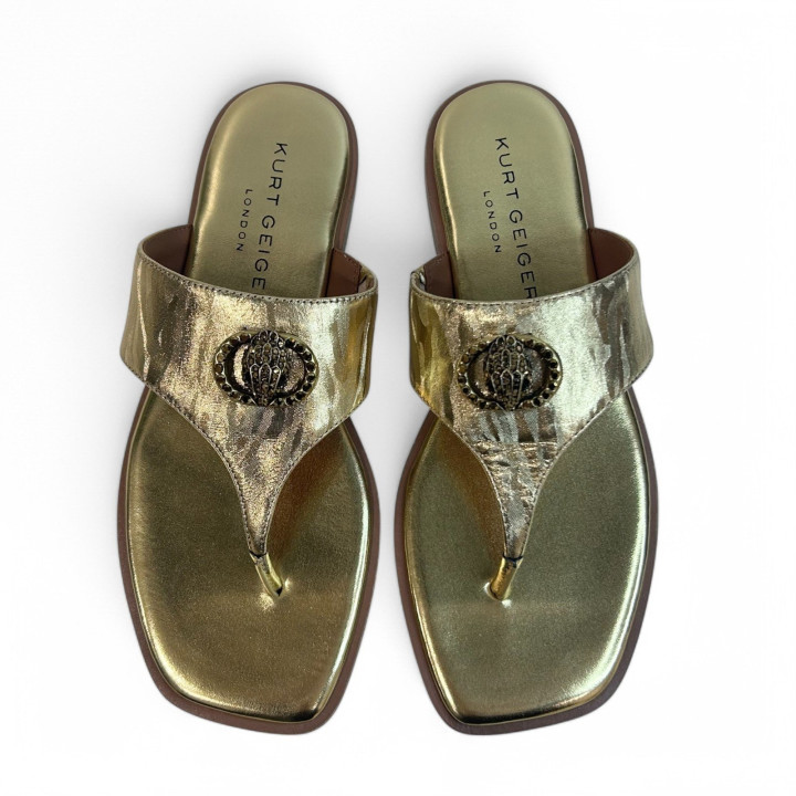 3982766119 CHELSEA SQ T BAR GOLD Kurt Geiger