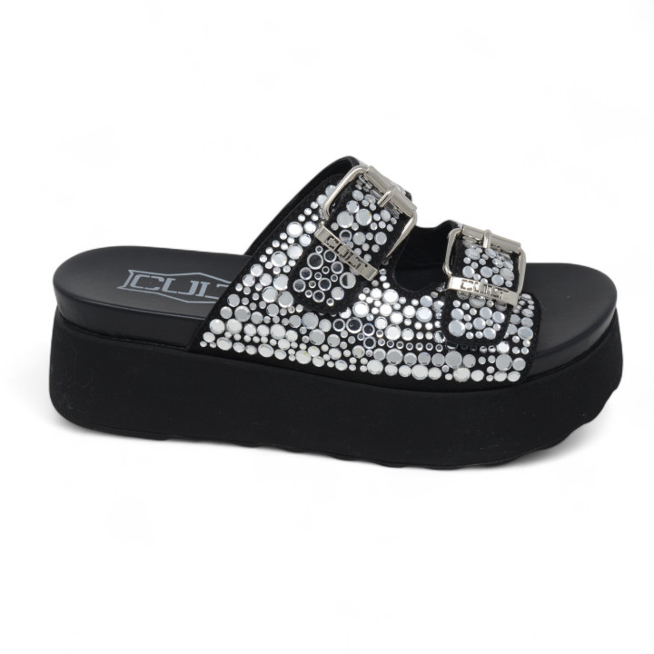CLW386501 JANIS 3865 SANDAL W FAB/STRASS HOTFIX Cult