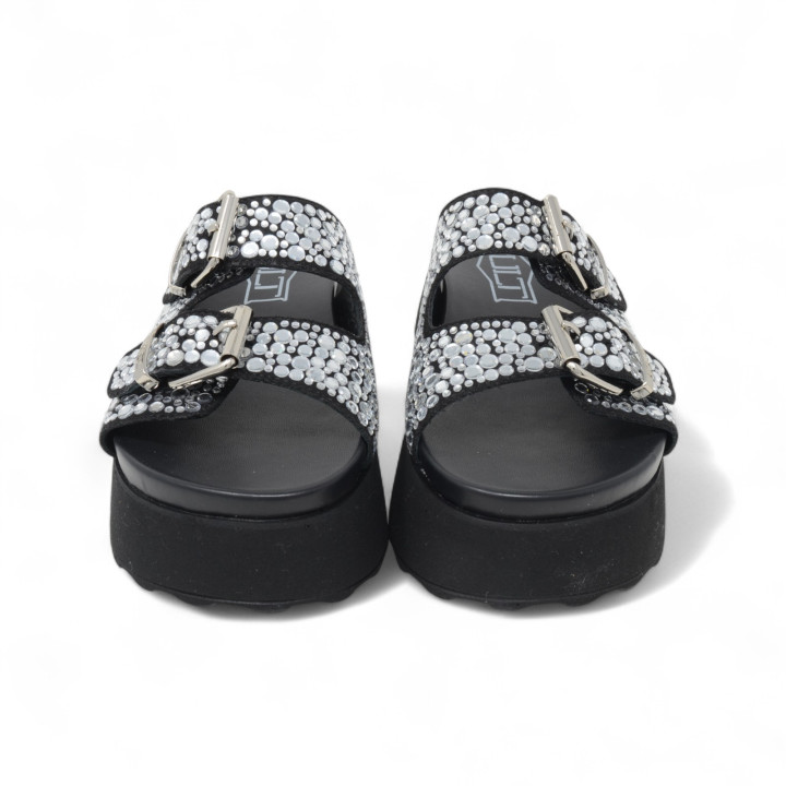 CLW386501 JANIS 3865 SANDAL W FAB/STRASS HOTFIX Cult
