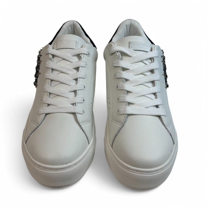 8487310109 LANEY EYE WHITE LEATHER SNEAKER Kurt Geiger