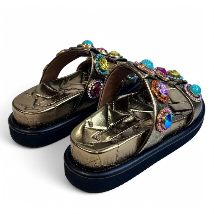 9107168109 ORSON CRYSTAL SANDAL BRONZE Kurt Geiger