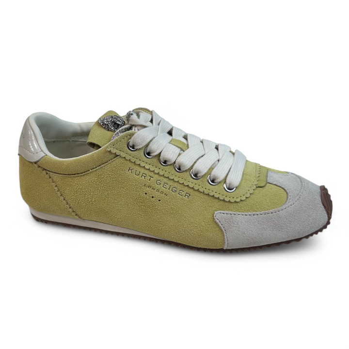 4396093209 KENSIGTON RUNNER YELLOW SUEDE Kurt Geiger