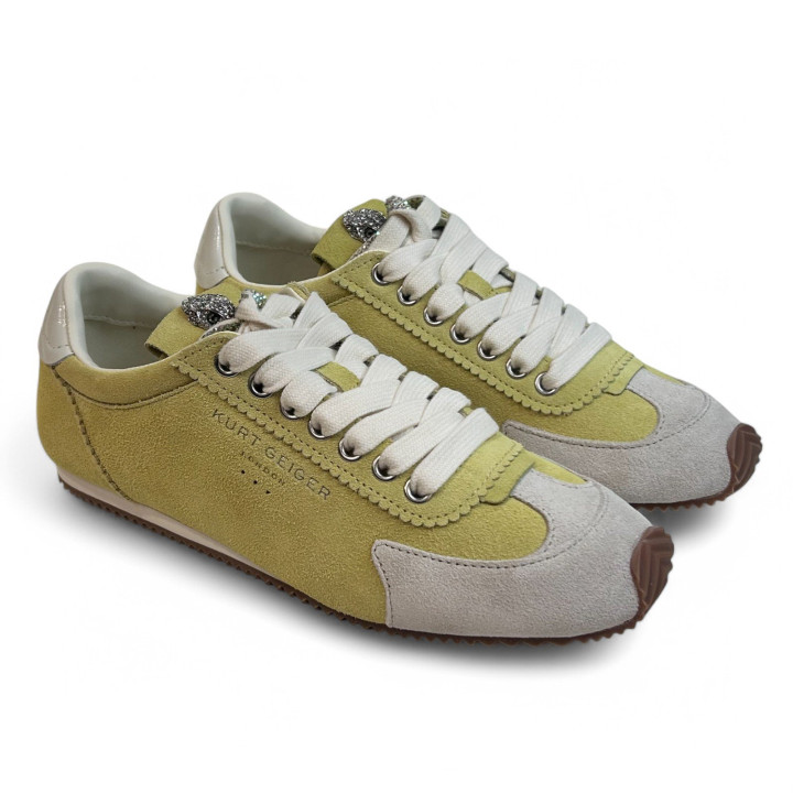 4396093209 KENSIGTON RUNNER YELLOW SUEDE Kurt Geiger