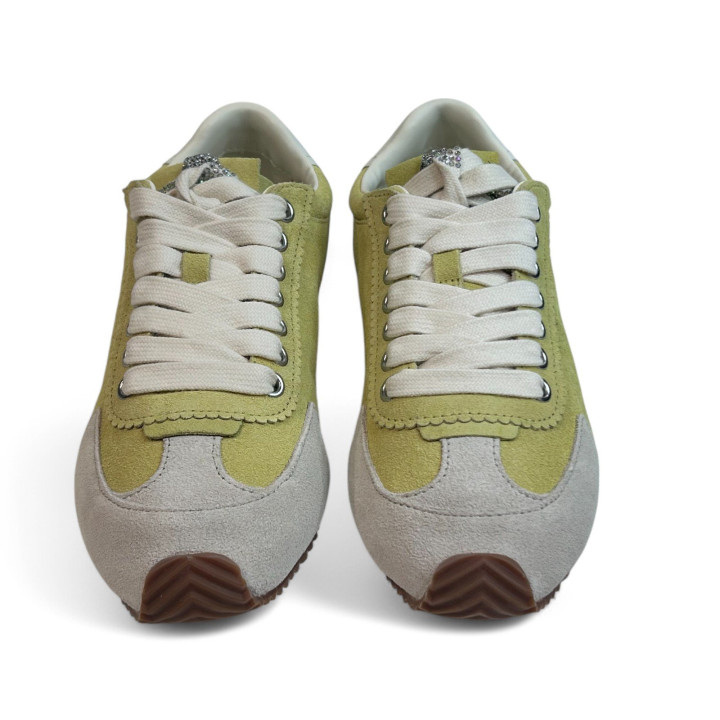 4396093209 KENSIGTON RUNNER YELLOW SUEDE Kurt Geiger