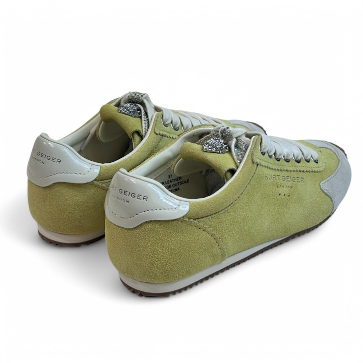 4396093209 KENSIGTON RUNNER YELLOW SUEDE Kurt Geiger
