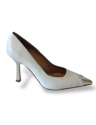 SPECCHIO PLATINO/NAPPA OFF WHITE