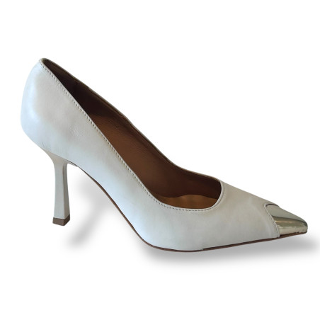 SPECCHIO PLATINO/NAPPA OFF WHITE